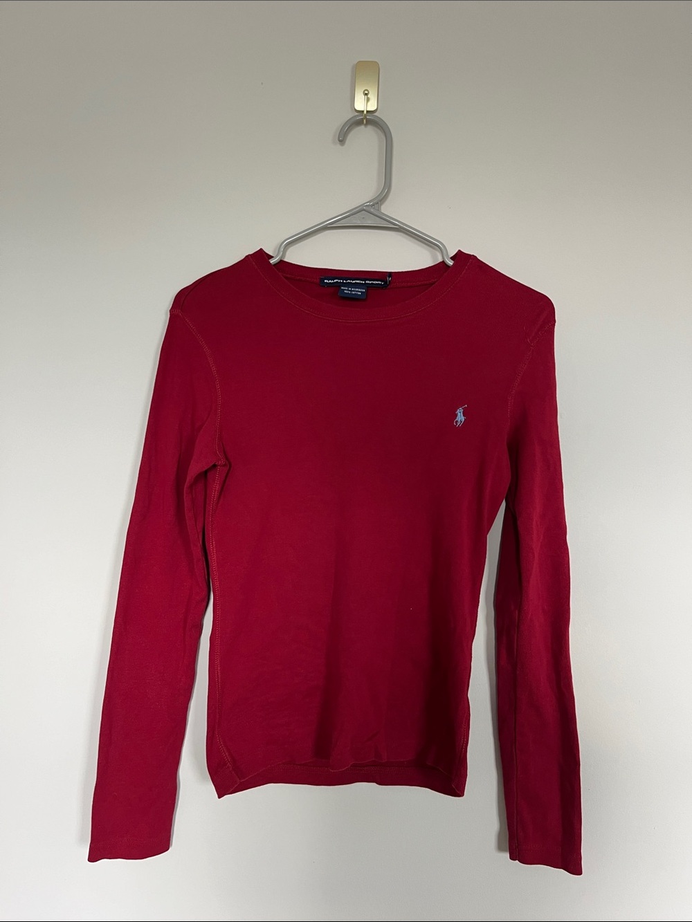 Ralph Lauren Red Long Sleeve Tee